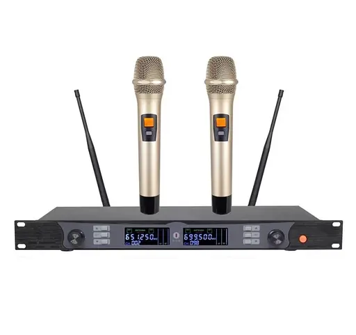 Радиосистема с двумя беспроводными ручными микрофонами Emiter TAU19 - фото 1