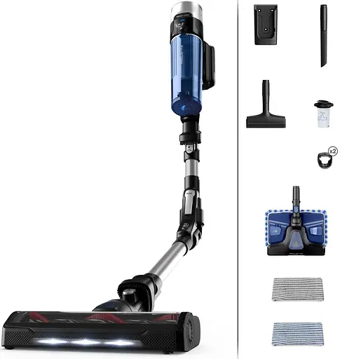 Пылесос беспроводной Rowenta X-Force 9.6 Aqua Allergy 250 Вт серебристо-синий - фото 2