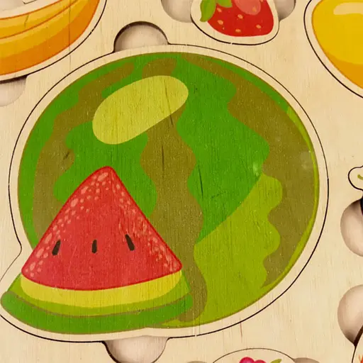 Пазл дерев'яний Zirka Фрукти ягоди кольоровий (458780) - фото 2