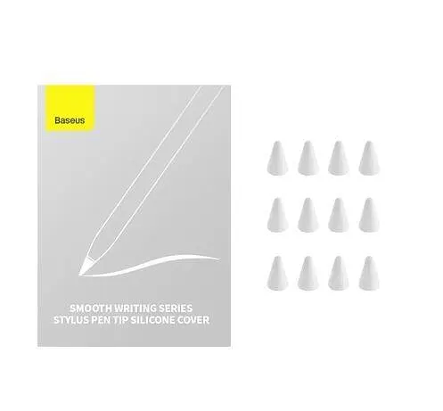 Наконечник для стилуса Baseus Smooth Writing Series Stylus Pen Light Damping 12 шт ARBJ020002 - фото 3