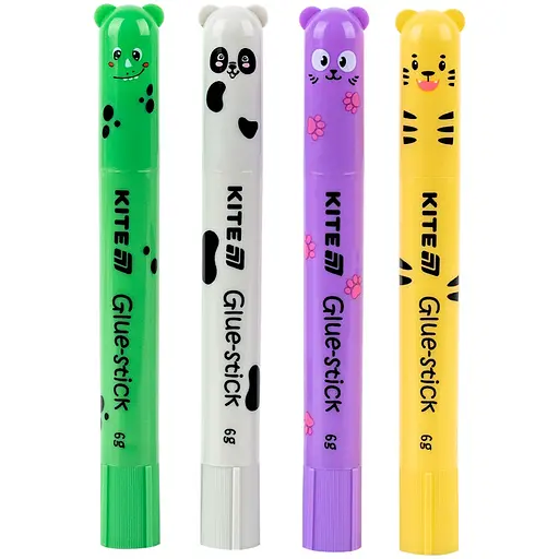 Набор клей – карандаш PVP 6 г с фигурным колпачком Kite 12 шт. (K25-1133) - фото 2