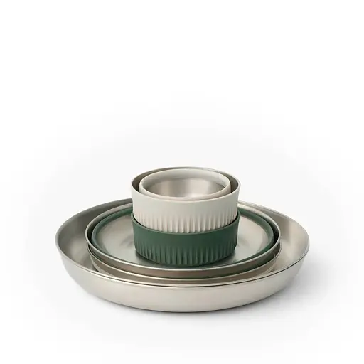 Набір посуду Sea To Summit Detour Stainless Steel Collapsible Dinnerware Set (1033-STS ACK039041-122101) - фото 6