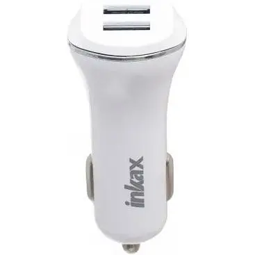 Автомобільний зарядний пристрій Inkax CC-12 2USB 2.1A microUSB White (av087-hbr) - фото 2