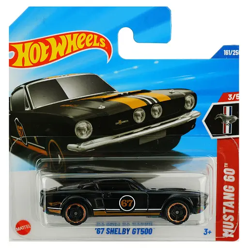 Базова машинка Hot Wheels Mustang 67 Shelby GT500 чорна (5785) JBB94-N521   