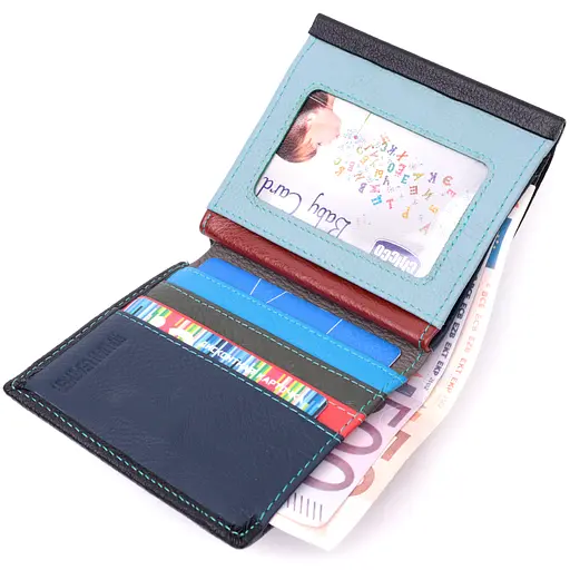 Кожаный женский кошелек ST Leather 10.5х10х1.5 см acs0028409 - фото 4