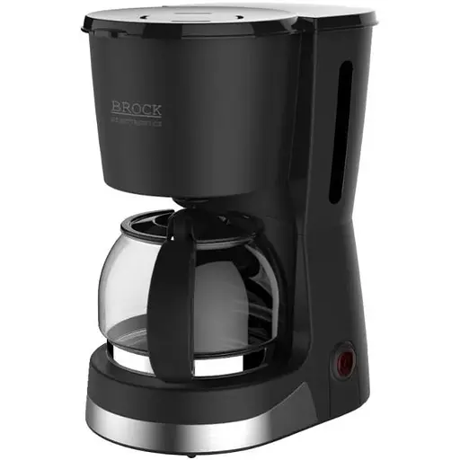 Кофеварка BROCK CM 1501 SS капельная 1.5 л 915-1080 Вт молотая черная - фото 1
