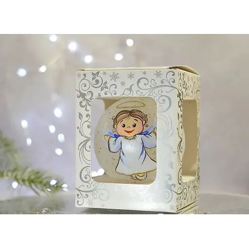 Ялинкова прикраса Санта Шоп Ангелики Благовісник скло (4820001112535) - фото 3