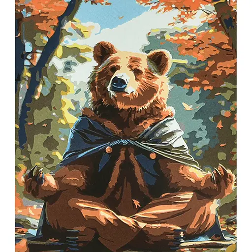 Набір для розпису по номерах Медитація серед природи, Strateg, 40x50 см, VA-4624