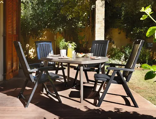 Стіл для саду пластиковий Keter Elise бежевий - фото 2