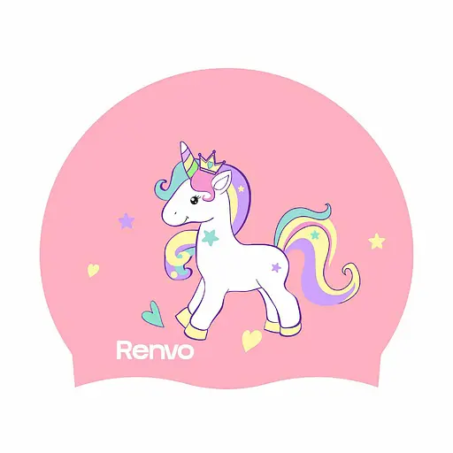 Дитяча Шапочка для плавання Renvo Kuttara Unicorn JR Рожевий OSFM (1SC200-1203) - фото 1