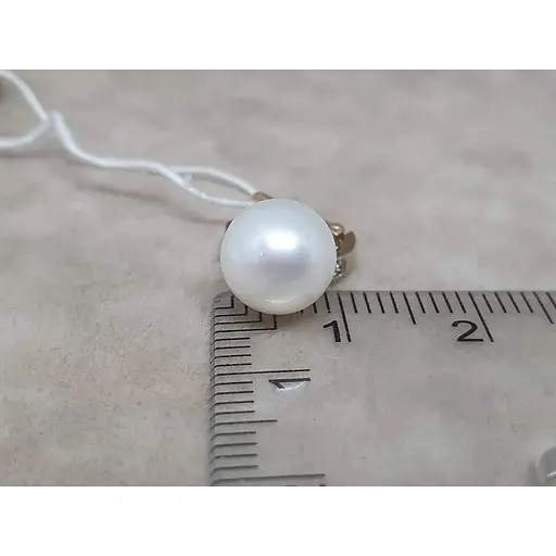 Золоті сережки Гаразд 2 в 1 з перлами і фіанітами. 3532577Ж - фото 6