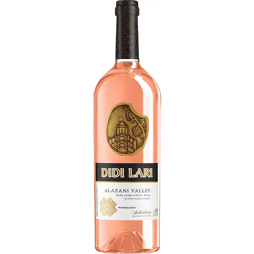 Вино Didi Lari Алазанская Долина розовое полусладкое 9-13% 0.75 л