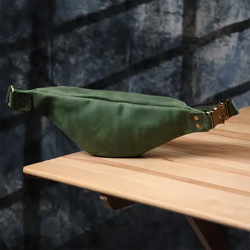 Містка бананка для чоловіків з натуральної вінтажної шкіри SHVIGEL 29х11х4,5 см sum0027467 - фото 19