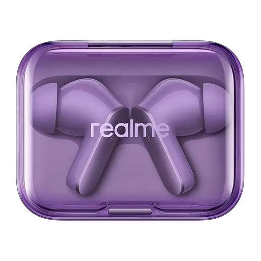 Наушники Realme гарнитура беспроводная TWS в кейсе Buds Air 7 RMA2408 morado Lavender Purple - фото 3