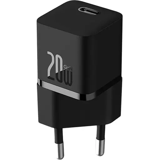 Зарядний пристрій блок Baseus GaN5 20 W (CCGN050101) 1 Type-C чорний - фото 1