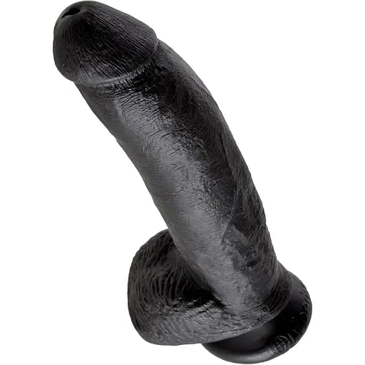 Фаллоимитатор King Cock 9" With Balls 26 см черный