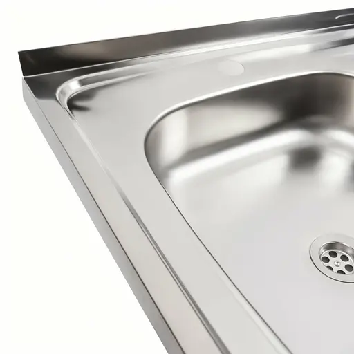 Кухонная мойка из нержавеющей стали Platinum 8060 L (0,4/120 мм), Нержавеющая сталь - фото 4