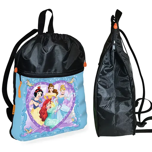 Рюкзак-мішок для взуття, спортивної форми принцеси діснея дитяча сумка для змінки з розширювачем (01362)