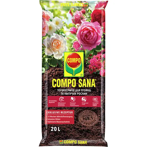 Торфосмесь COMPO SANA® для роз 20 л