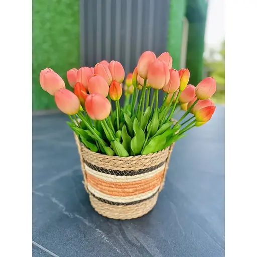 Тюльпан латексный №1389 шарик коралловый - фото 5