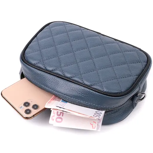 Кожаная сумка Vintage через плечо на одно отделение 21х14х8 см sum0029060 - фото 8