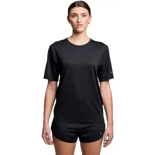 Футболка Saucony W Stopwatch Short Sleeve Black M (1097-SAW800484-BK M)