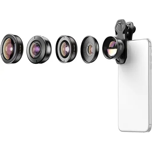 Набір об'єктивів для телефону Apexel 5 in 1 Phone Lens Kit (APL-HB5) [94572]