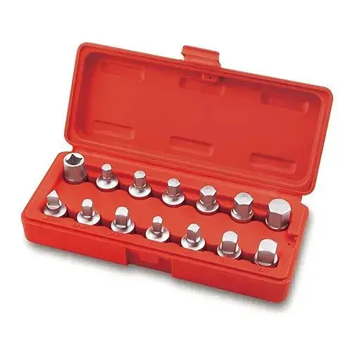 Комплект голівок для маслосливних пробок 14 од. Toptul hoz0007654 - фото 1