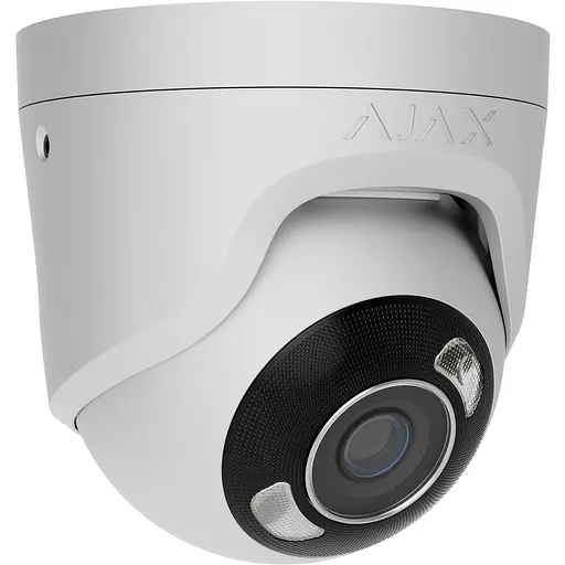 IP-камера Ajax дротова TurretCam HL white, 5мп, 2.8мм, гібридне підсвічування IR 35м, білий Led 50м, Poe, True WDR, IP 65, ІЧ 35м, аудіо, кут огляду 100° до 110° - фото 4