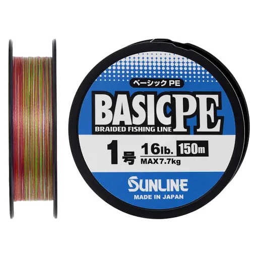 Шнур Sunline Basic PE 150 м (Multi Color) 1.0/0.171 мм 16 lb/7.7 кг
