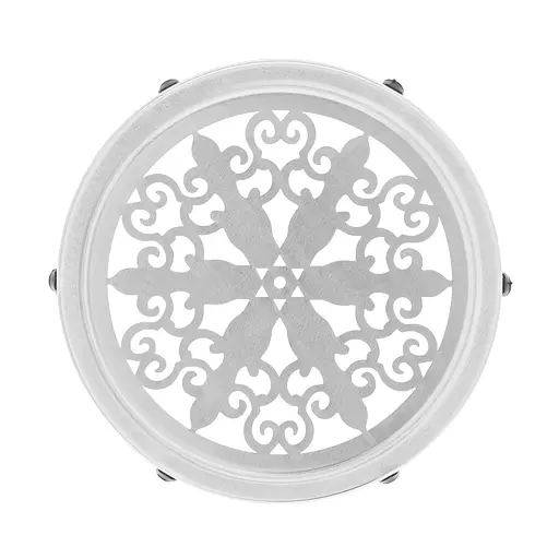 Подставка под горячее из гальванизированного металла с ажурным декором и резиновыми ножками 18.2х18.2 см, Kitchette Серебристый 87239 - фото 2