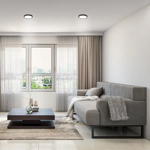 LED Світильник круглий накладний VIDEX 18W 5000K Black - фото 4