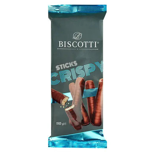 Печенье Biscotti Стикс с кокосом сдобное песочно-отсадное 110 г