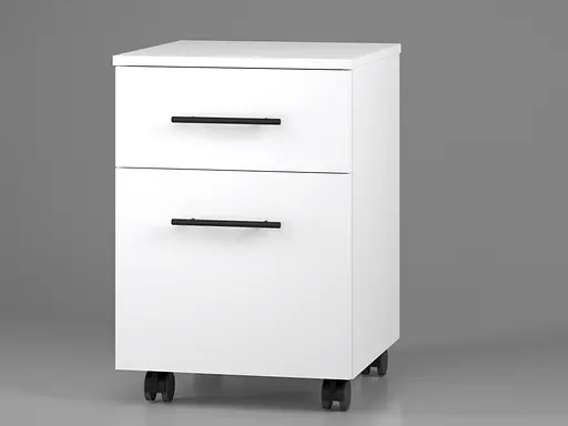 Тумба мобільна ОП-403 Orange-Line 406х423х584 Білий - фото 2