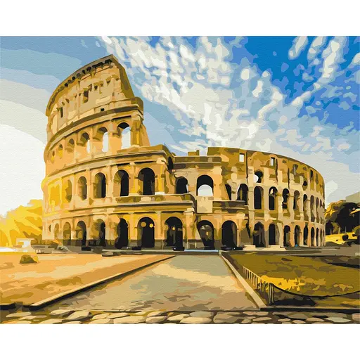 Картина за номерами Колізей на світанку Brushme 40x50 см кольорова 000277983