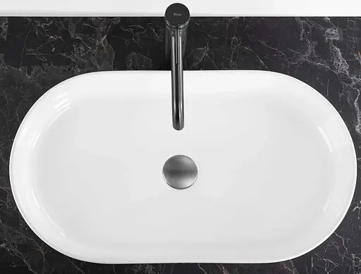 Умивальник Rea Vanda 61 white накладний REA-U6526, Білий - фото 4