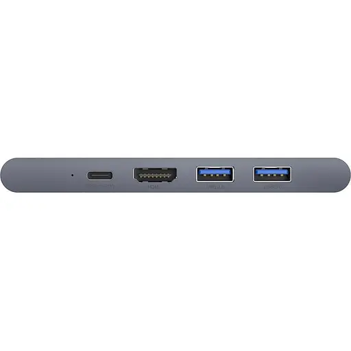 USB-хаб Baseus USB Type-C 7-in-one smart Grey (CAHUB-L0G) - фото 2