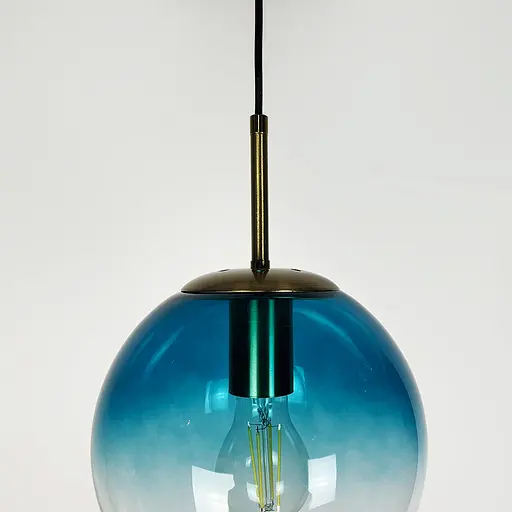 Подвес со стеклянным плафоном с градиентом голубого Ø 20 см | Line F | Арт. AA321-200 Blue - фото 6