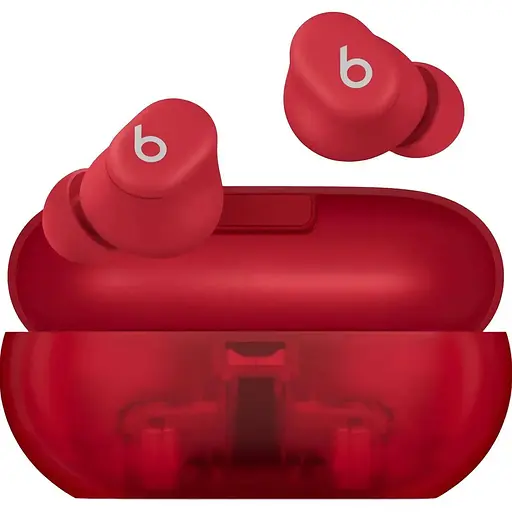 Навушники бездротові в кейсі Beats by Dr. Dre Solo Buds (MUW03) червоні - фото 1