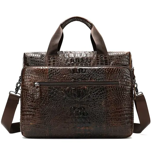 Чоловіча шкіряна сумка Vintage 40х34х5,5 см sum0012560 - фото 6