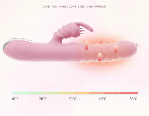 Вібратор-кролик Boss Series Hannah, 25 см (рожевий) - фото 10