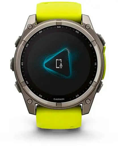 Смарт-годинник Garmin Fenix 8 51mm Solar Sapphire Titanium w. Amp Yellow/Graphite Silicone Band (010-02907-20/21) - фото 6