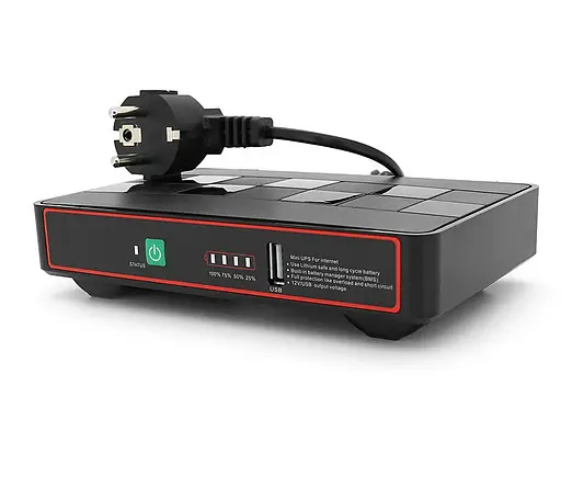 UPS ИБП бесперебойное питание для роутера/видеонаблюдения/терминала PON Greenwave ECO 60W 12V 12000мAh