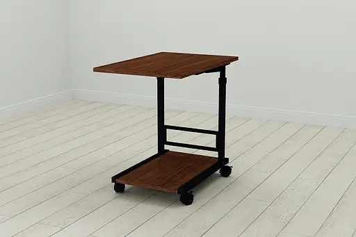 Стол приставной Ferrum-decor Френу 62x40x60 металл Черный ДСП Венге 16мм (FRD-105401)