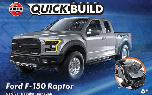 Конструктор Airfix автомобіль Ford F-150 Raptor Grey QUICKBUILD J6053