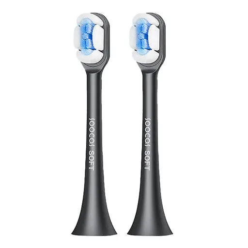 Насадка для зубной электрощетки Soocas Soft X1/X3/X5 Black (2 шт.) - фото 1