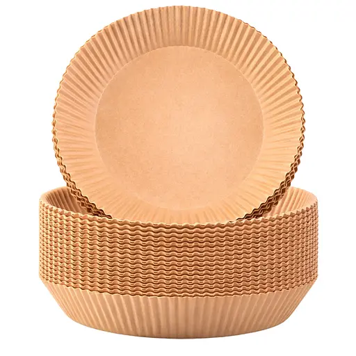 Одноразовые пергаментные формы для выпечки и жарки в аэрофритюре и мультиварке, круглые, 100 шт, 16х16 см Коричневый 88254 - фото 5