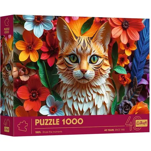 Пазл Trefl Кот 40th anniversary 1000 эл. (40040)