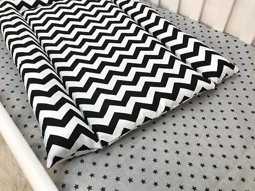 Матрац Moontime на пеленальний стіл "Зигзаг чорний" - фото 3