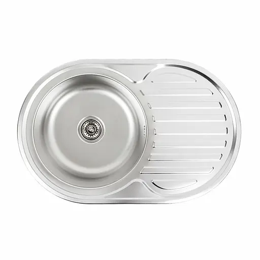 Кухонная мойка из нержавеющей стали Platinum декор 7750 (0,8/180 мм), R, Decor - фото 7